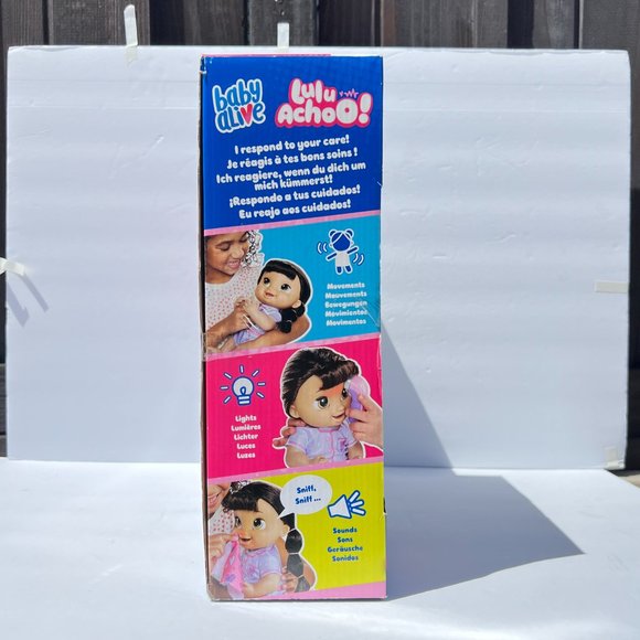 Baby Alive Lulu Achoo Doll 12” Interactive Play Toy with Lights Sounds Movements - Picture 14 of 15